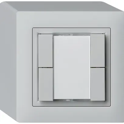 Poussoir universel AP 4×kallysto sans LED gris clair 