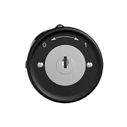 Contact pivotant ENC 0<-->1 STANDARDdue noir avec serrure de sûreté 