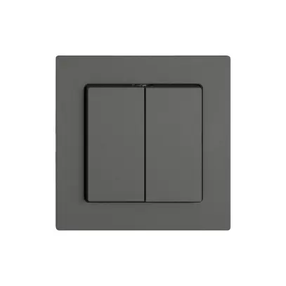 Interruttore/contatto a pulsante EDIZIO.liv SNAPFIX® apertura-chiu.+inv.3/1L grs 