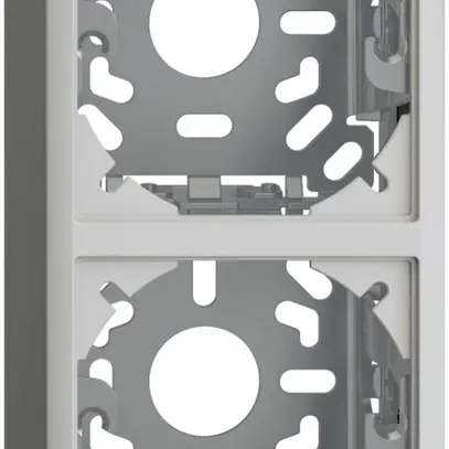 Cappa con piastra di base 2×54mm per combi. FX verticale/orizzont. grigio chiaro 