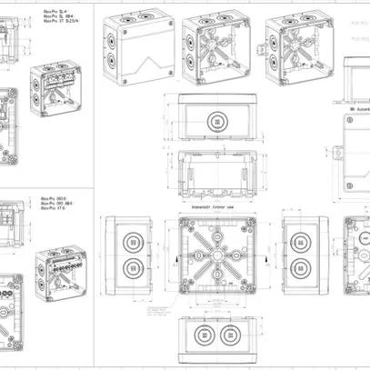 Boîte de dérivation AP Spelsberg Abox Pro XT-10² 152×152×85mm IP68 gr 