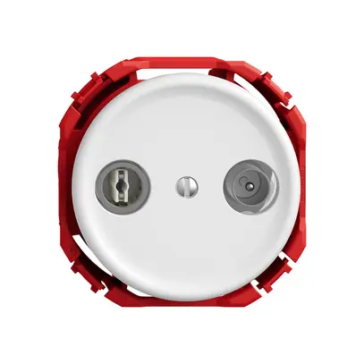 Prise antenne TV-R STANDARDdue SNAPFIX® prise de passage 11dB bc 