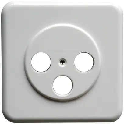 Plaque de rec. 3 trous blanc version standard,WISI DW53 