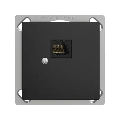 EB-Dose 1×RJ45/u 8P EDIZIOdue schwarz R&M swissline 
