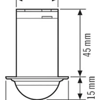 Rilevatore di movimento INS ESYLUX MD-C 360i/8 mini, opale opaco 