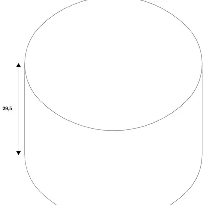 Scatola INS SLV DASAR XL materiale sintetico Ø281×295mm nero 