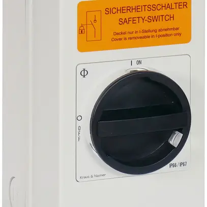 Interruttore di revisione AP K&N 20A/400V 0/3L BK/GY 