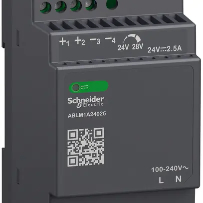 Alimentation électrique SE MODULAR, cadencée, 100…240VAC, 24VDC, 2.5A, 60W 