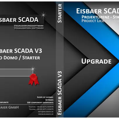 Upgrade-Lizenz EisBär SCADA 3, "Pro Domo" → "Starter" 
