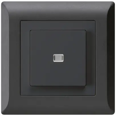 Interruttore pulsante luminoso INC kallysto.line 3/1P nero 