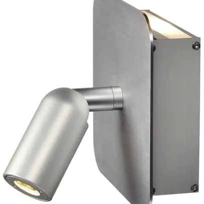 Applique LED SLV NAPIA, 2×1W 95lm 3000K IP20 alu brossé 
