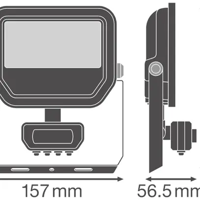 Projecteur LED LEDVANCE FLOODLIGHT20 PIR SEN 17W 2200lm 830 IP65 100° 157×38 no 