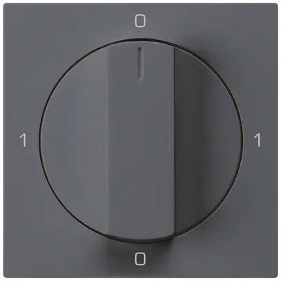 Kit frontale per interruttore rotativo S0 60×60mm kallysto 0-1-0-1 antracite 