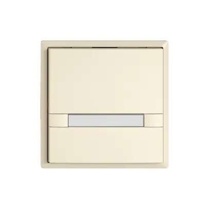 Poussoir universel EDIZIO.liv UNI SNAPFIX® s.LED 1× comm.2T étiqu.cr 