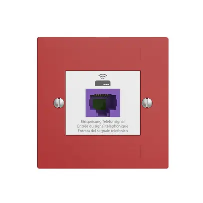 Presa ritorno EDIZIOdue F 1×RJ45 p.Swisscom VoIP, 8 poli, UTP, berry 
