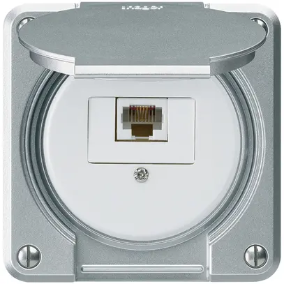 UP-Anschlussdose robusto IP55 aluminium 1×RJ45/u für Kombination 