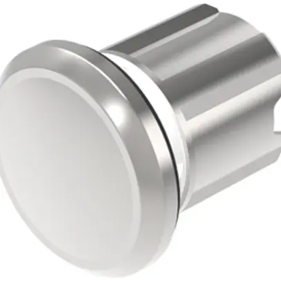 Obturateur pour élément de commande & signalisation EAO45 22.5mm brillant argent 