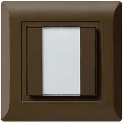 Poussoir multifonction ENC kallysto.line KNX RF 2× brun 