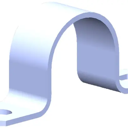 Brida per cavo 2 viti Fe 9.5mm 