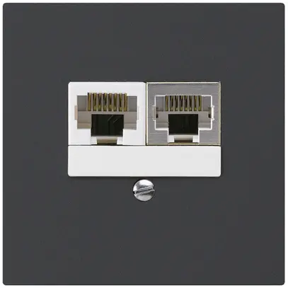 Scatola INC kallysto 2×RJ45s+u separato nero 