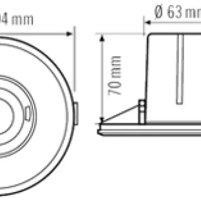 EB-Präsenzmelder ESYLUX PD-FLAT 360/8 BMS LARGE ROUND, weiss 