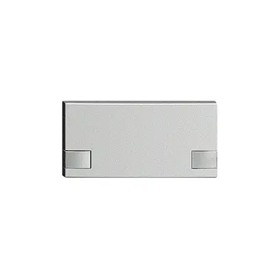 Touche 1/2 KNX/électron.s.LED EDIZIOdue commande à 2-touches silver 