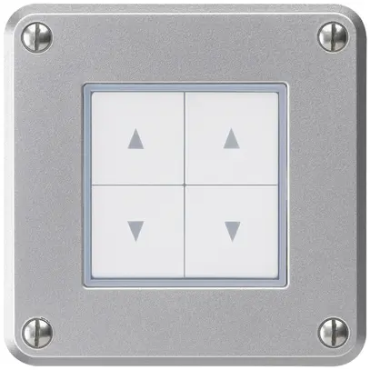 Interruttore per tapparelle INC robusto IP55 alluminio 4 tasti di comando combi 