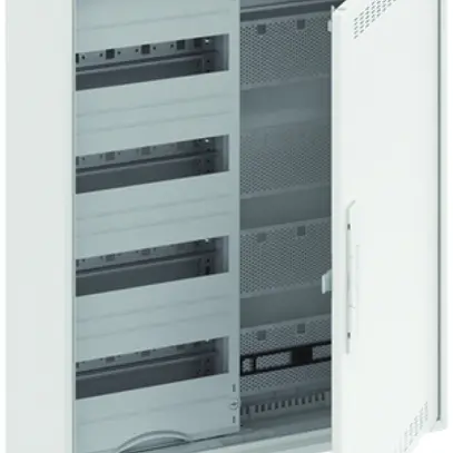 Distributeur AP ABB CA 24VML, 2-part 4 rangées 48UM + media, porte ventilée 
