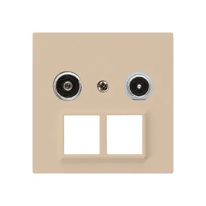 Presa multimedia kallysto R/TV montaggio A 23dB 2GHz beige 