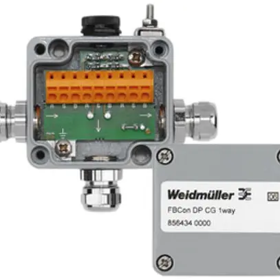 Distributore standard Weidmüller Profibus FBCon DP CG 1 volta IP66 