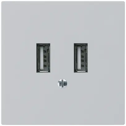 Prise de charge USB ENC Hager kallysto A 240V 2400mA gris clair 