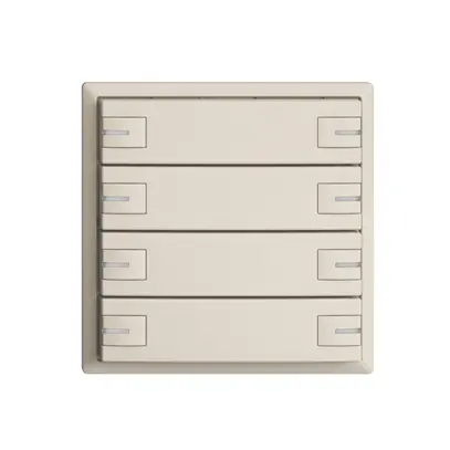 Poussoir KNX RGB EDUE, 250mW, a.LED RGB, 8×poussoir, comm.1×touche, crema 
