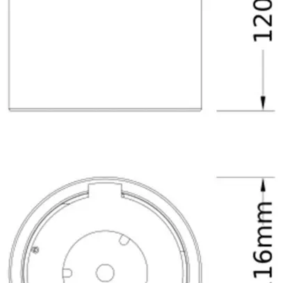 Boîtier à embase LEDVANCE COMFORT aluminium Ø116×120mm gris 
