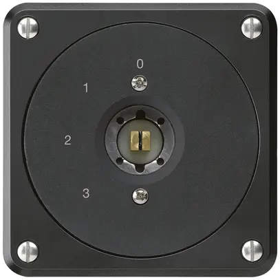 Interrupteur à clé carrée ENC robusto sans clapet 5/1P noir combi 