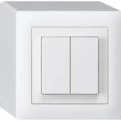 Interrupteur AP kallysto 1/3+3/1L blanc 