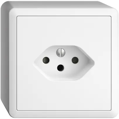 Prise AP EDIZIOdue FX54 T13 blanc 