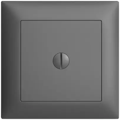 Plaque d'obturation ENC EDIZIOdue gris foncé 