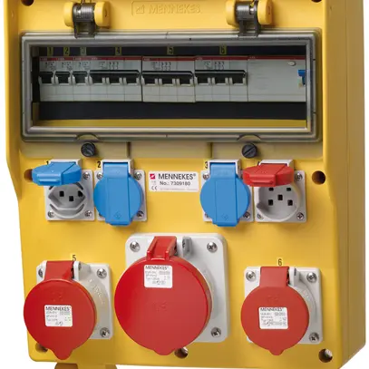 Distributore di corrente EverGum 63A 1×FI 6×LS 3×T23 1×T25 1×CEE16/CEE32/CEE63 