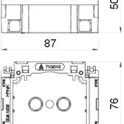 Scatola da incasso Bettermann per apparechi d'installazione grigio 
