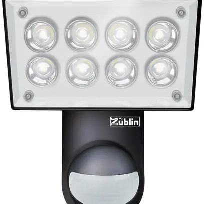 Projecteur à détect.LED Züblin Pro 19W 200° 3100K IP55, noir 