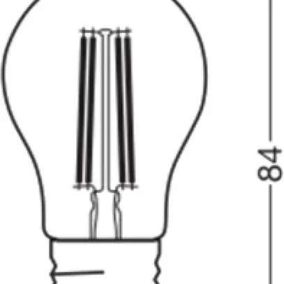 Lampe LED LEDVANCE CLASSIC P E27 5.9W 806lm 827 clair Ø45×84mm 