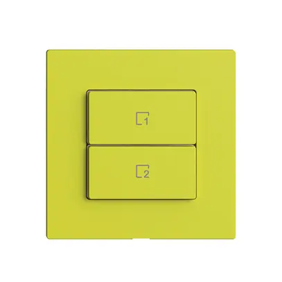 Commande pour poussoir scène 2 scènes vert./2T Edue Wiser lemon 