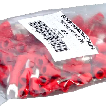 Capocorda a forcella Mischke IG M5 0.5…1.5mm² Cu-stagnato isolato rosso 