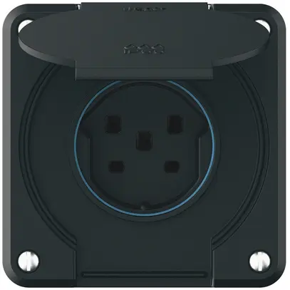 Prise ENC robusto 1×type 25 IP55 noir 