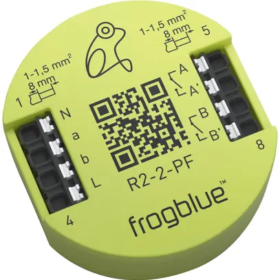 Relè RF INS frogblue frogRelay2-2-PF, 2-canale 230V max. 6A, 2 entrate 