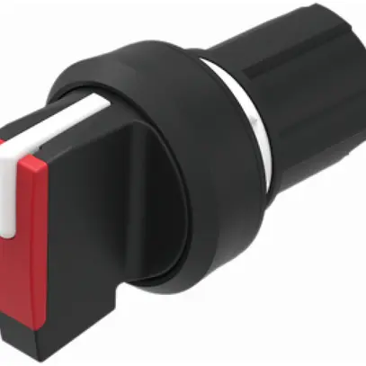Interruttore rotat. INS EAO45 0-fissa rosso, anello nero 