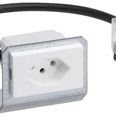 Prise INC FLF type 13 blanc pour BK-broadway pour câble plat Technofil 