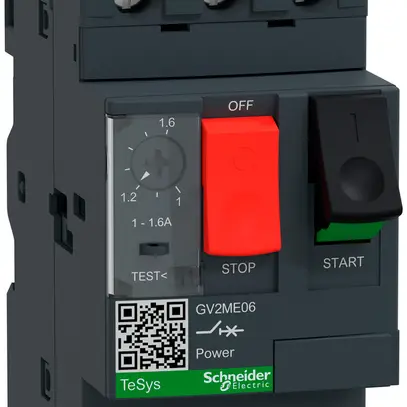Disgiuntore per motore Schneider GV2ME06 1…1.6A TeSys 15kA 