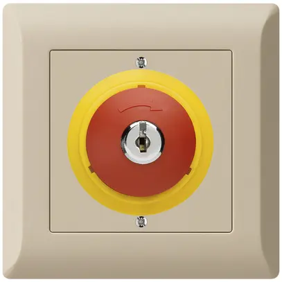Contatto rotativo a chiave INC kallysto.line ARRESTO DI EMERGENZA beige 