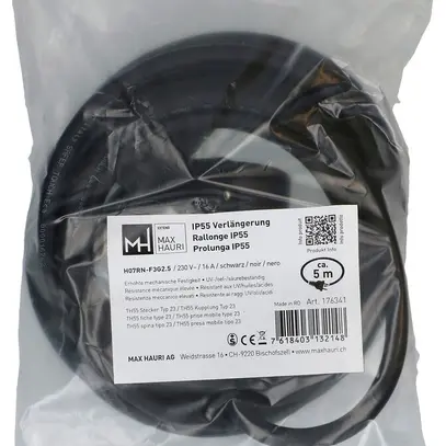 Câble de rallonge MH EXTEND gomme 16A 230V 3×2.5mm²type 23/type 23 Ø13mm 5m no 